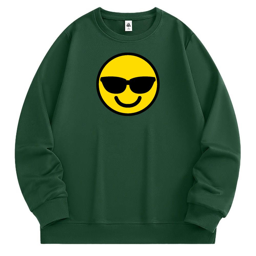 [Personalized] Emoji. Sweatshirt 1/2 DTG print  Unisex 