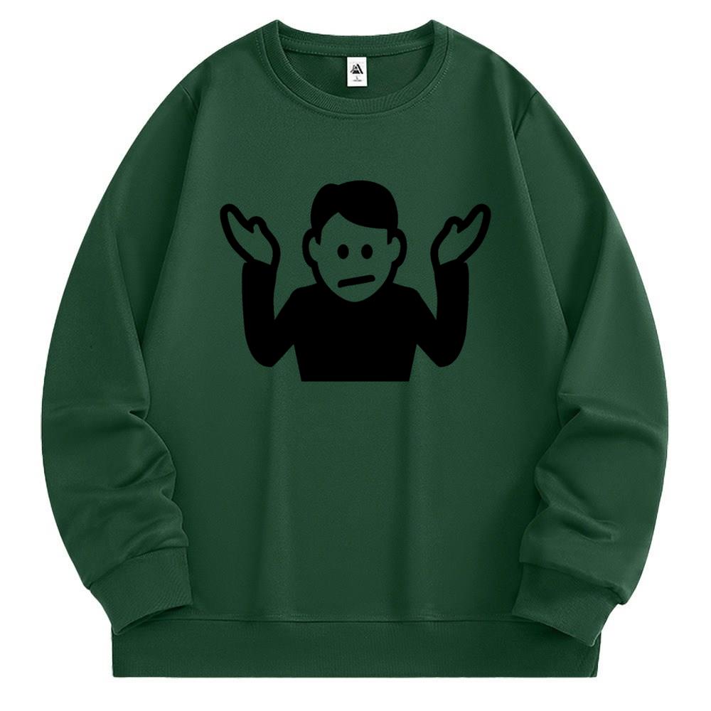 [Personalized] Emoji. Sweatshirt 1/2 DTG print  Unisex 