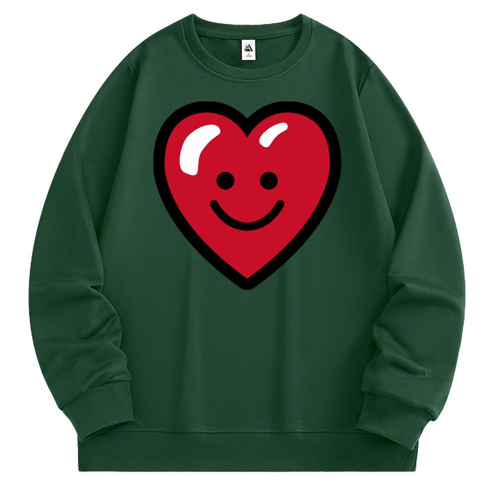 [Personalized] Emoji. Sweatshirt 1/2 DTG print  Unisex 