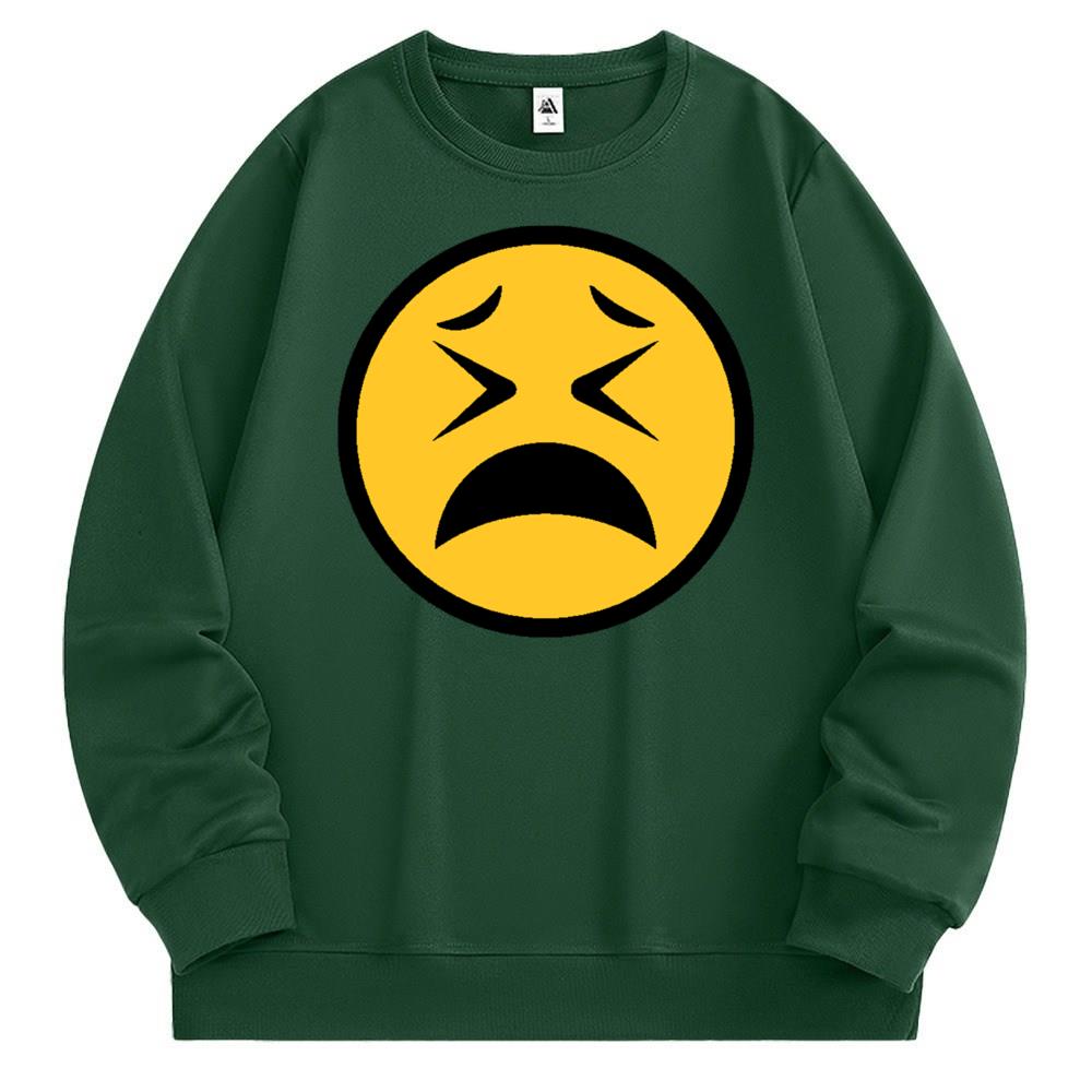 [Personalized] Emoji. Sweatshirt 1/2 DTG print  Unisex 