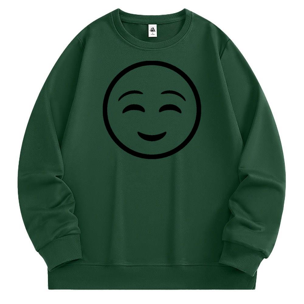 [Personalized] Emoji. Sweatshirt 1/2 DTG print  Unisex 