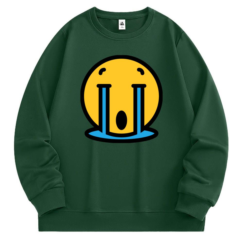 [Personalized] Emoji. Sweatshirt 1/2 DTG print  Unisex 