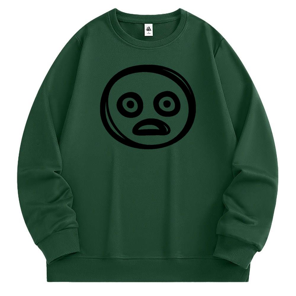 [Personalized] Emoji. Sweatshirt 1/2 DTG print  Unisex 