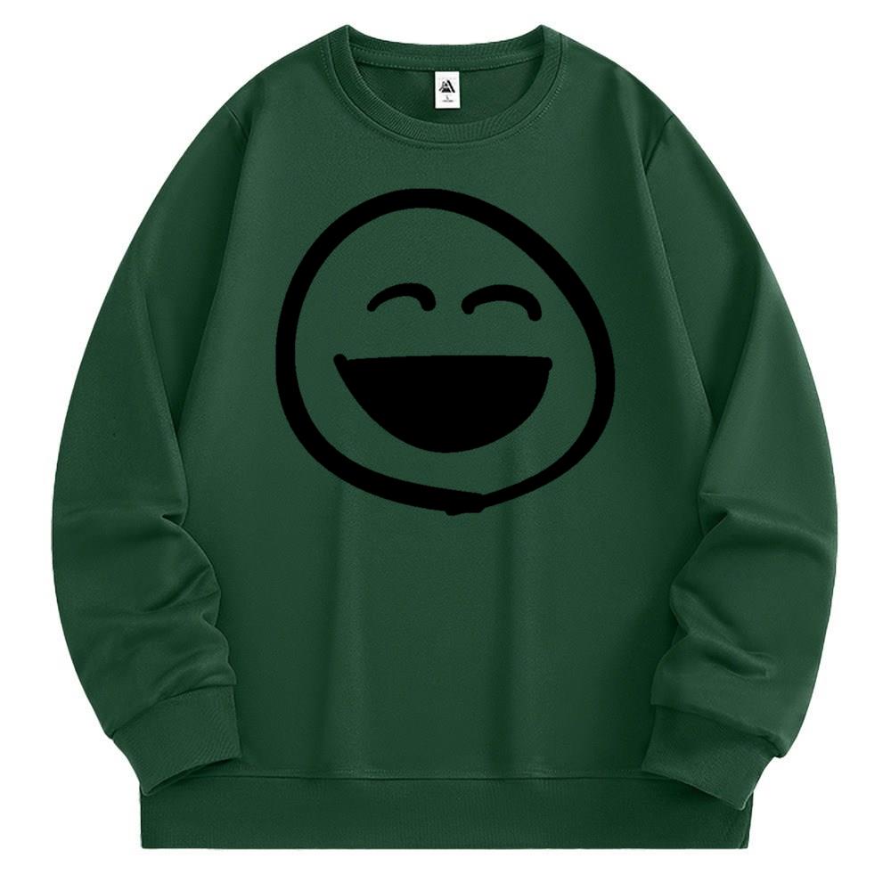 [Personalized] Emoji. Sweatshirt 1/2 DTG print  Unisex 