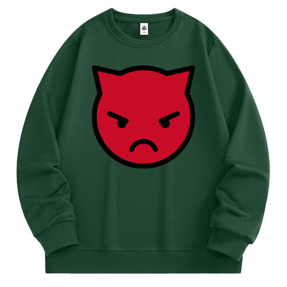 [Personalized] Emoji. Sweatshirt 1/2 DTG print  Unisex 