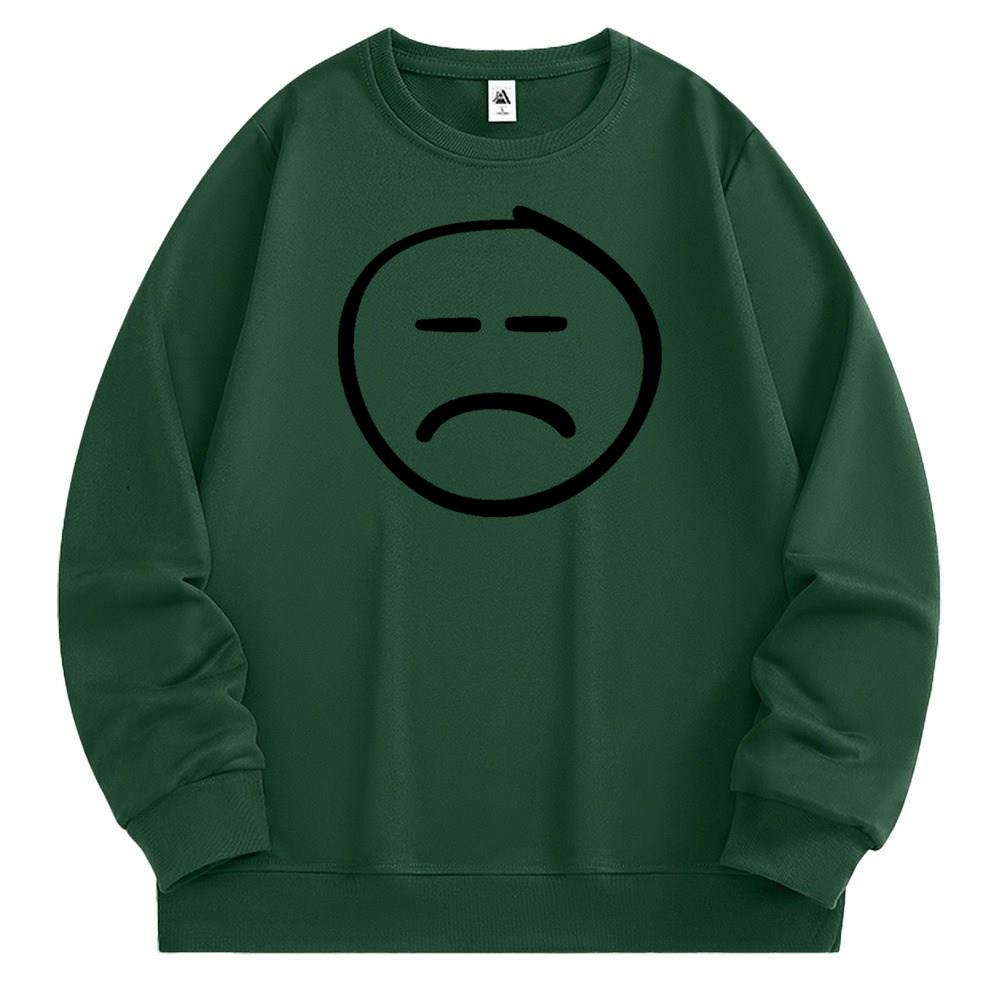 [Personalized] Emoji. Sweatshirt 1/2 DTG print  Unisex 