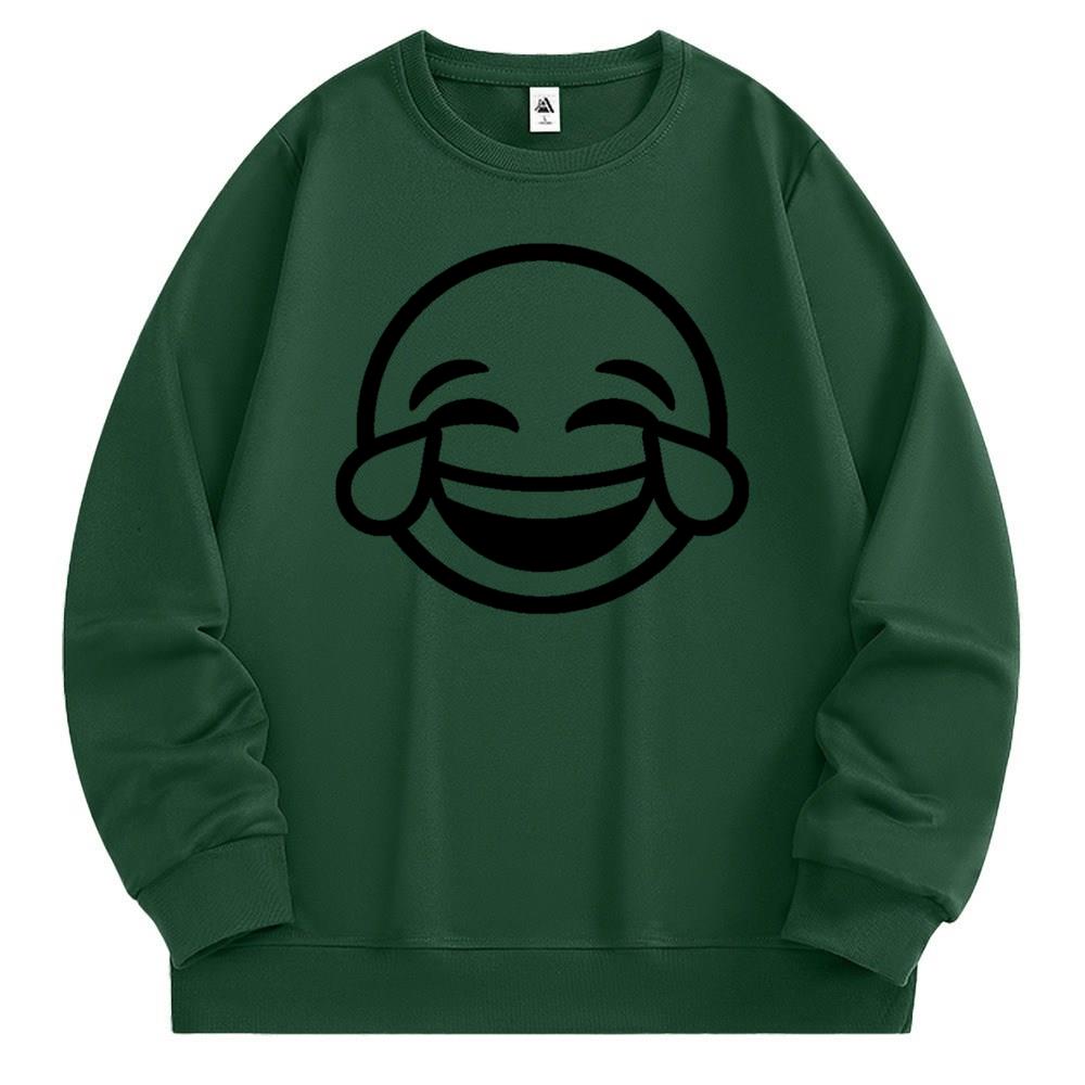 [Personalized] Emoji. Sweatshirt 1/2 DTG print  Unisex 