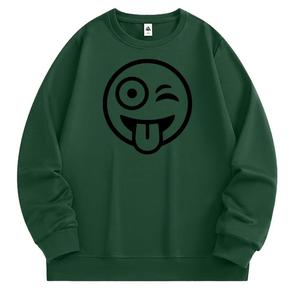 [Personalized] Emoji. Sweatshirt 1/2 DTG print  Unisex 