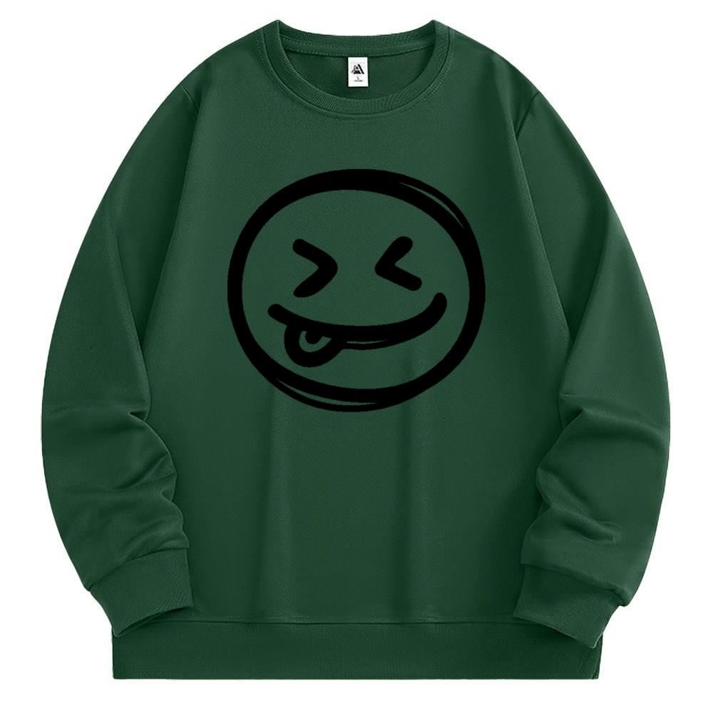 [Personalized] Emoji. Sweatshirt 1/2 DTG print  Unisex 
