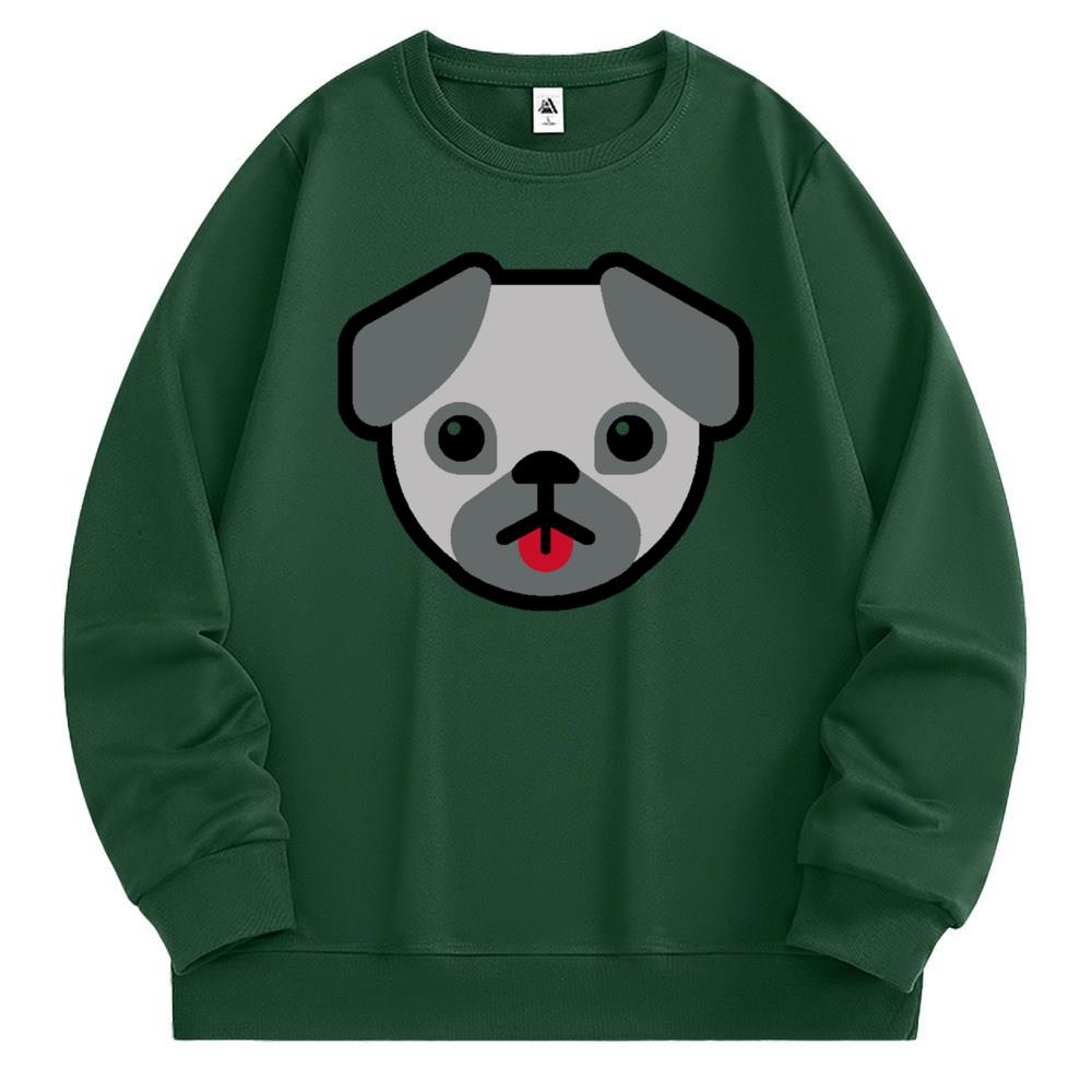 [Personalized] Emoji. Sweatshirt 1/2 DTG print  Unisex 