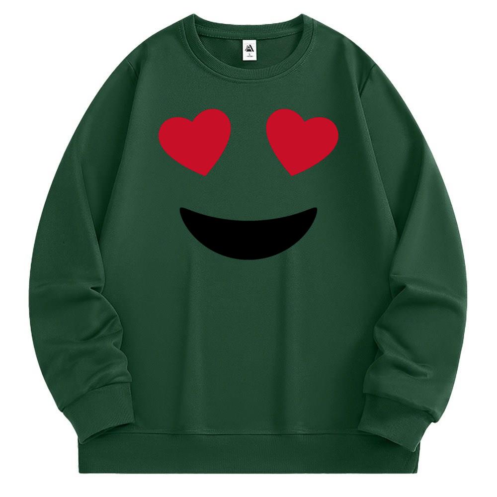 [Personalized] Emoji. Sweatshirt 1/2 DTG print  Unisex 