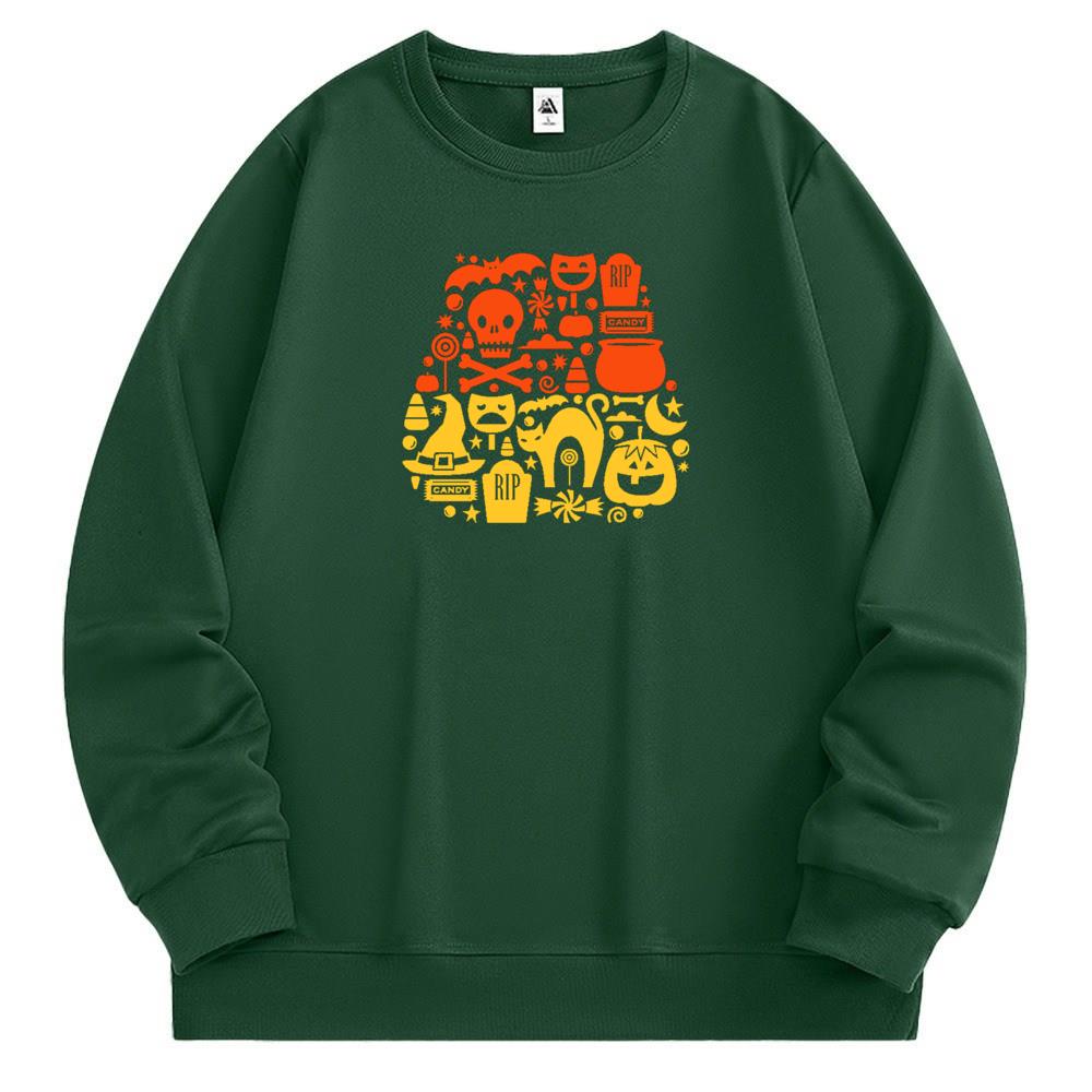[Personalized] Emoji. Sweatshirt 1/2 DTG print  Unisex 