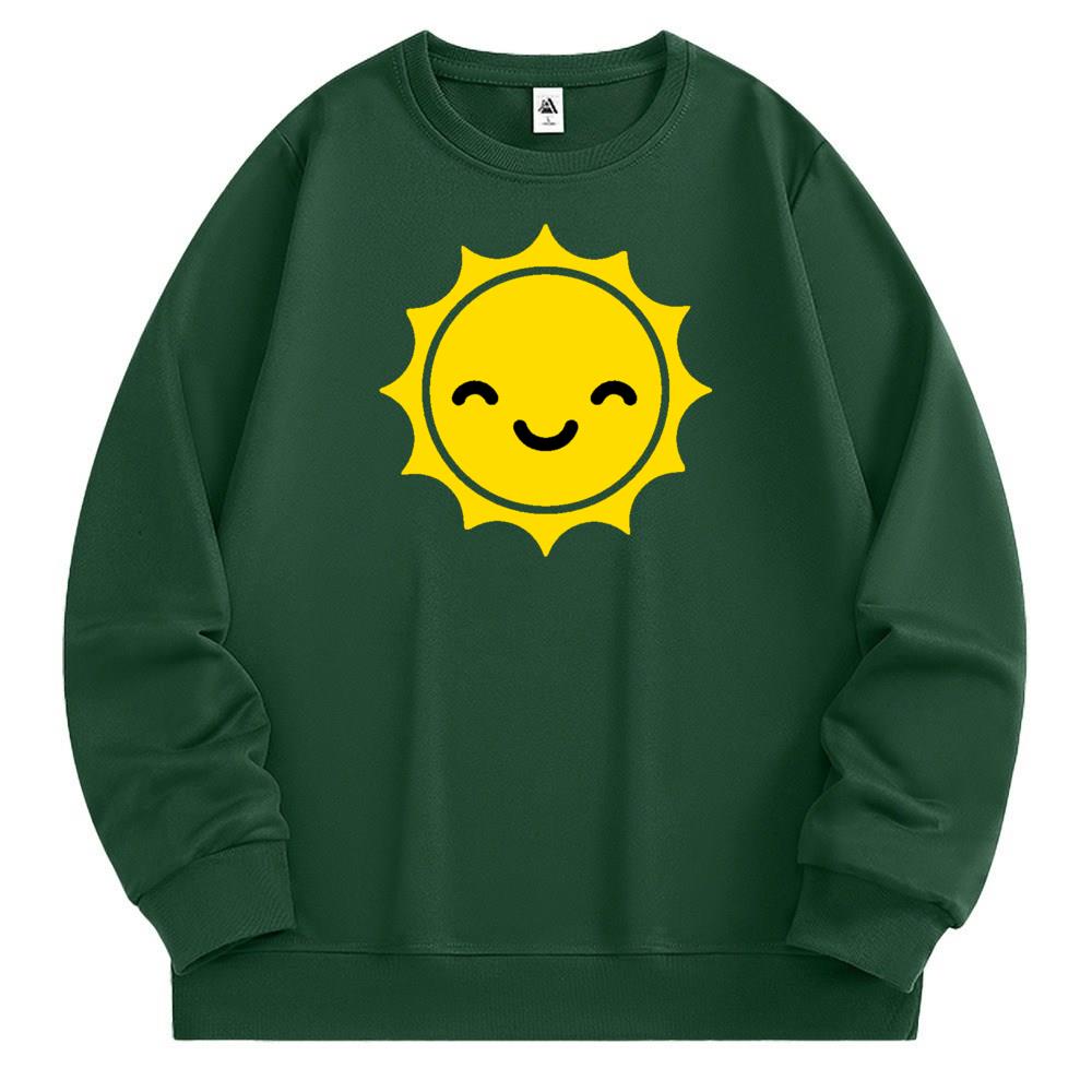 [Personalized] Emoji. Sweatshirt 1/2 DTG print  Unisex 