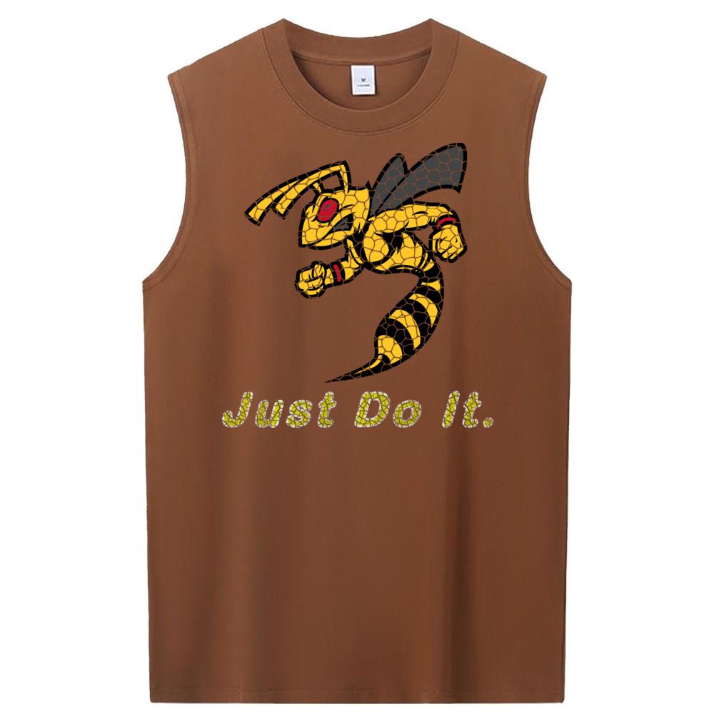 [Personalized] Emoji. cotton Sleeveless t-shirts 1/2 DTG print  Unisex