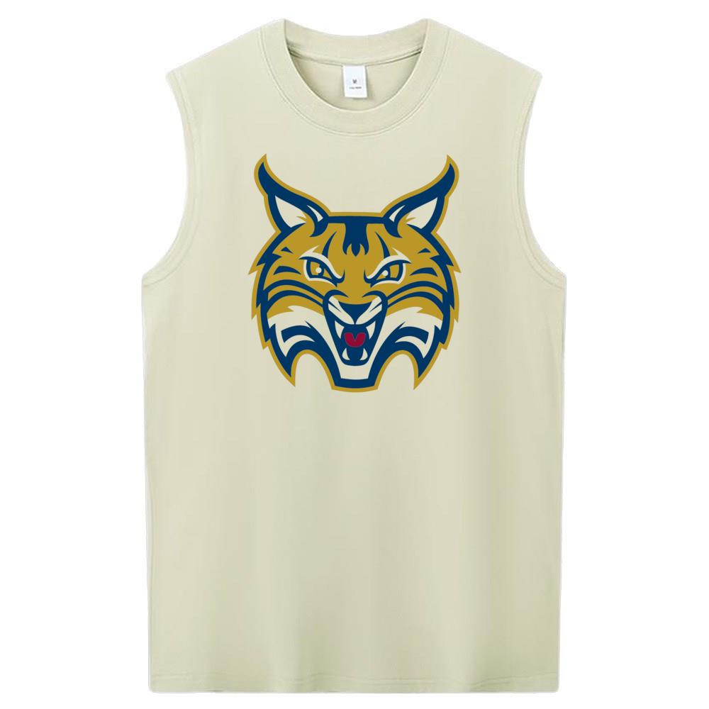 [Personalized] Emoji. cotton Sleeveless t-shirts 1/2 DTG print  Unisex