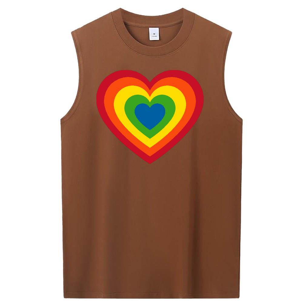 [Personalized] Emoji. cotton Sleeveless t-shirts 1/2 DTG print  Unisex
