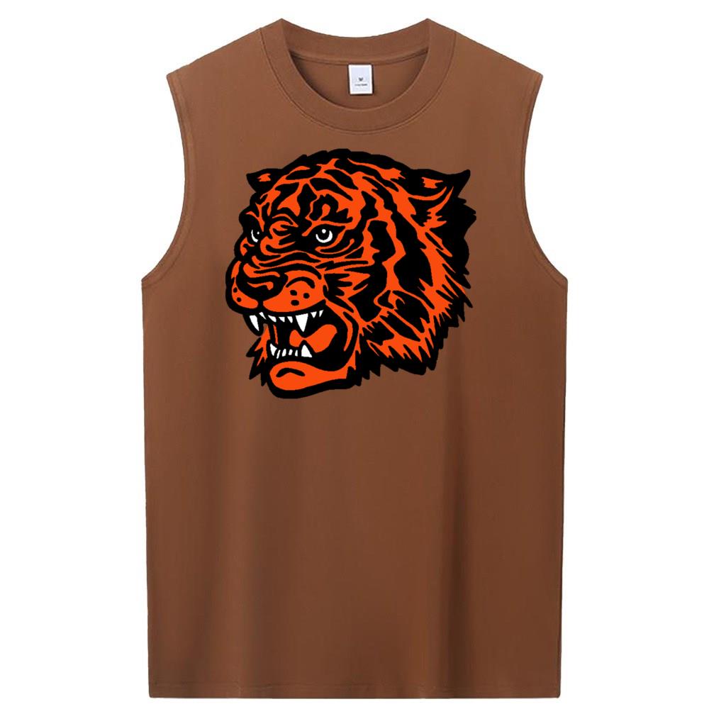 [Personalized] Emoji. cotton Sleeveless t-shirts 1/2 DTG print  Unisex