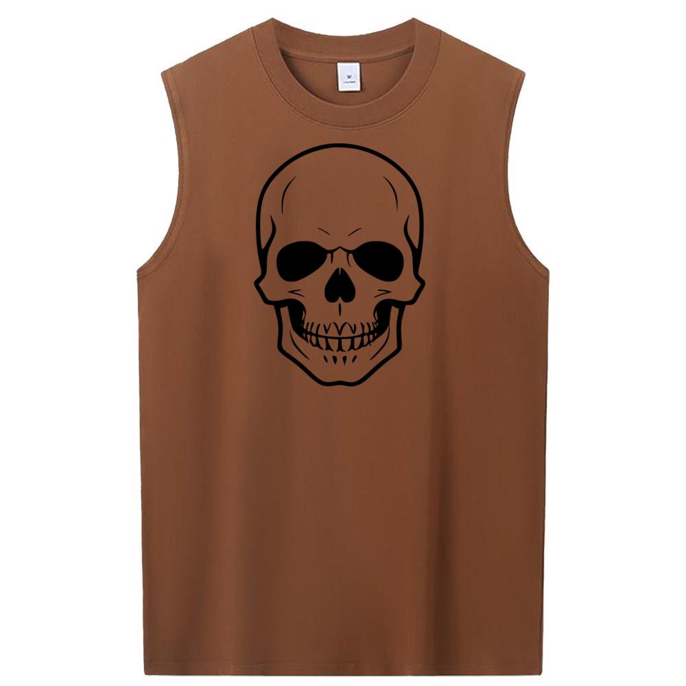 [Personalized] Emoji. cotton Sleeveless t-shirts 1/2 DTG print  Unisex