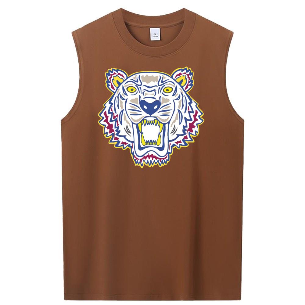 [Personalized] Emoji. cotton Sleeveless t-shirts 1/2 DTG print  Unisex