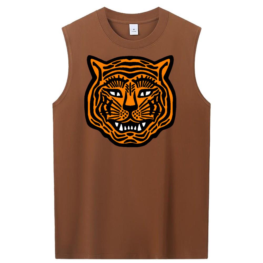 [Personalized] Emoji. cotton Sleeveless t-shirts 1/2 DTG print  Unisex