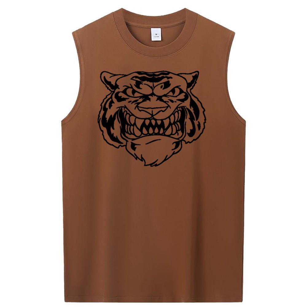 [Personalized] Emoji. cotton Sleeveless t-shirts 1/2 DTG print  Unisex