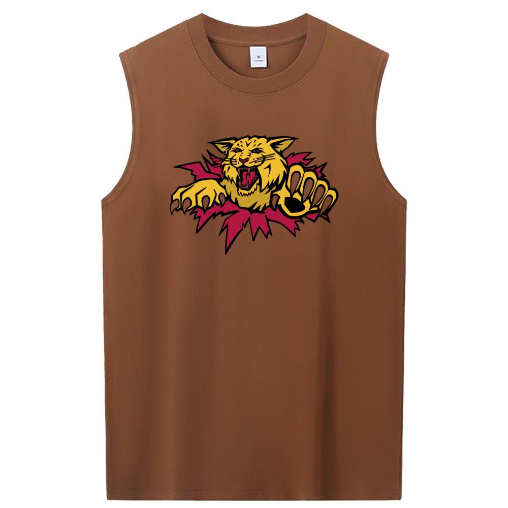 [Personalized] Emoji. cotton Sleeveless t-shirts 1/2 DTG print  Unisex