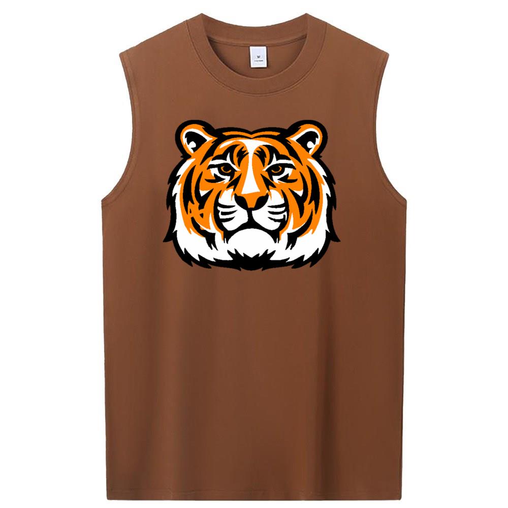 [Personalized] Emoji. cotton Sleeveless t-shirts 1/2 DTG print  Unisex