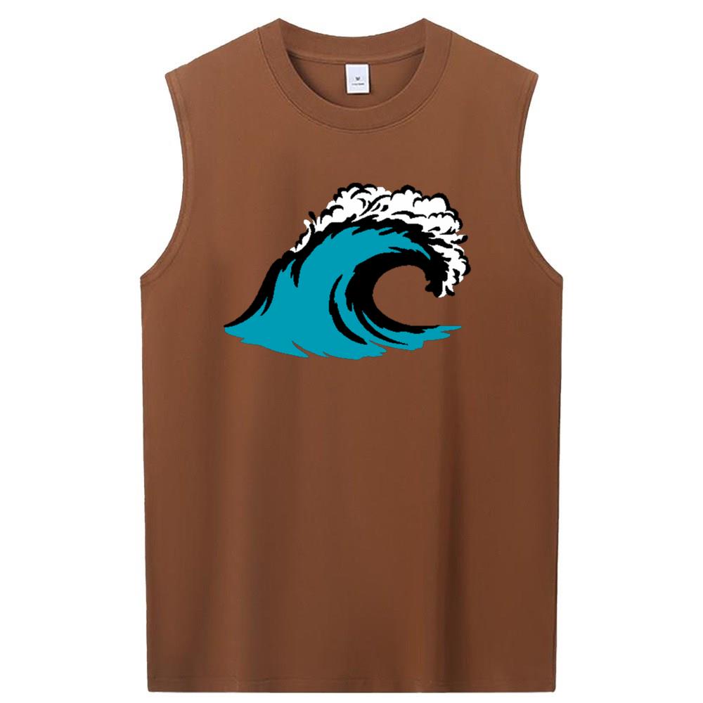[Personalized] Emoji. cotton Sleeveless t-shirts 1/2 DTG print  Unisex