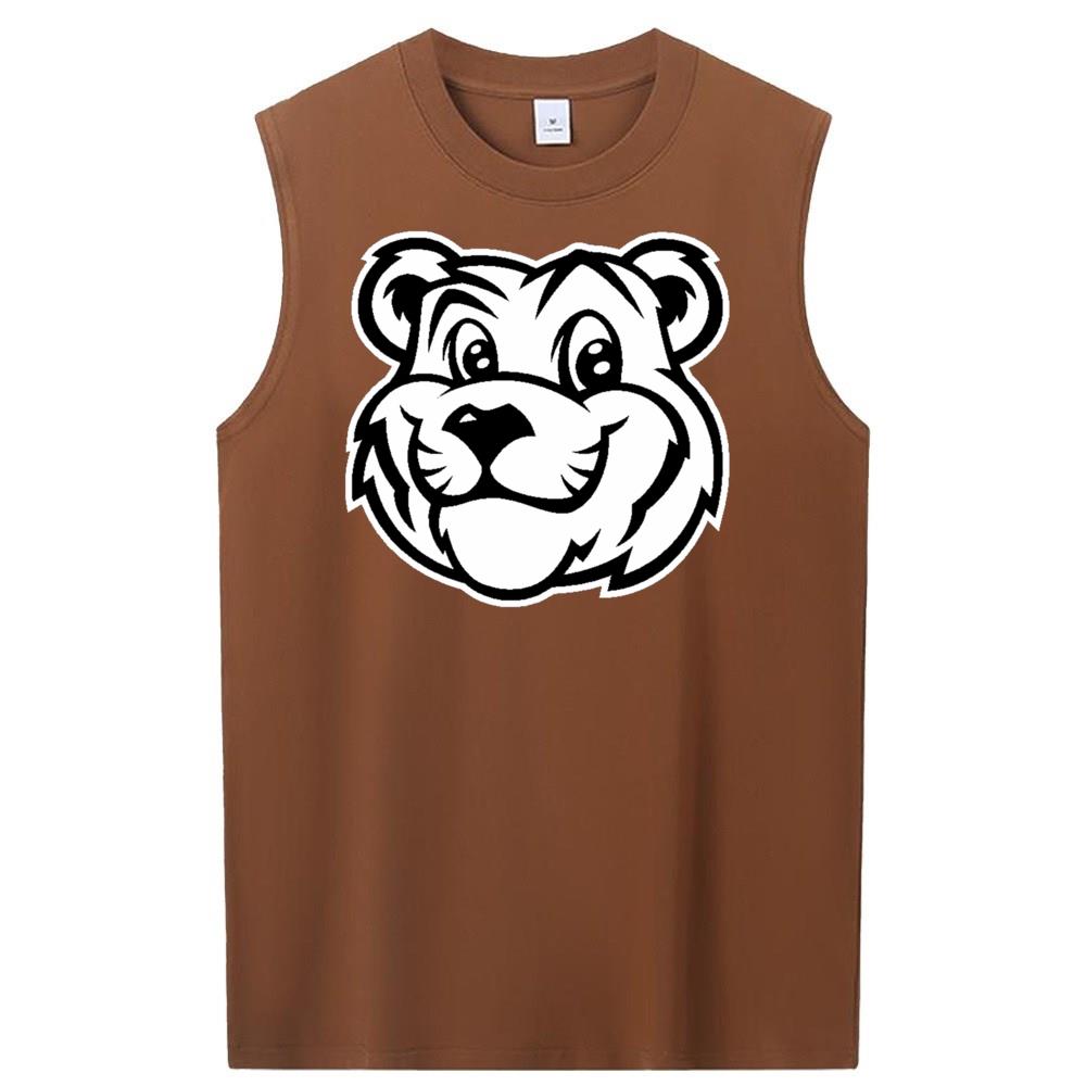 [Personalized] Emoji. cotton Sleeveless t-shirts 1/2 DTG print  Unisex