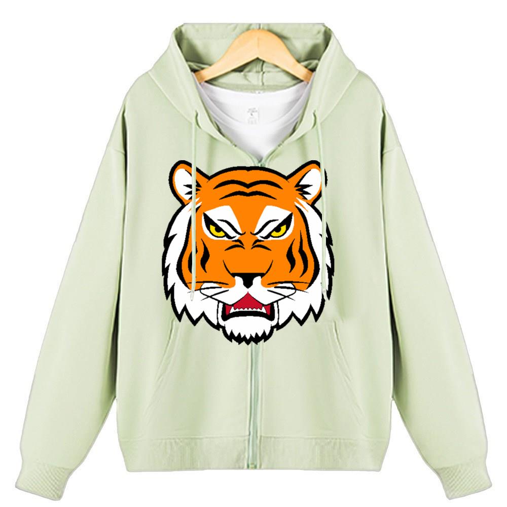 [Personalized] Emoji. Zip-up Hoodie Unisex  1/2 DTG print 