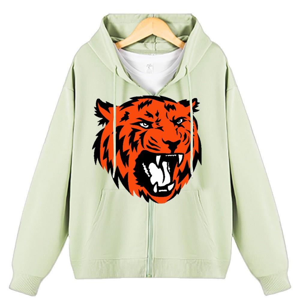 [Personalized] Emoji. Zip-up Hoodie Unisex  1/2 DTG print 