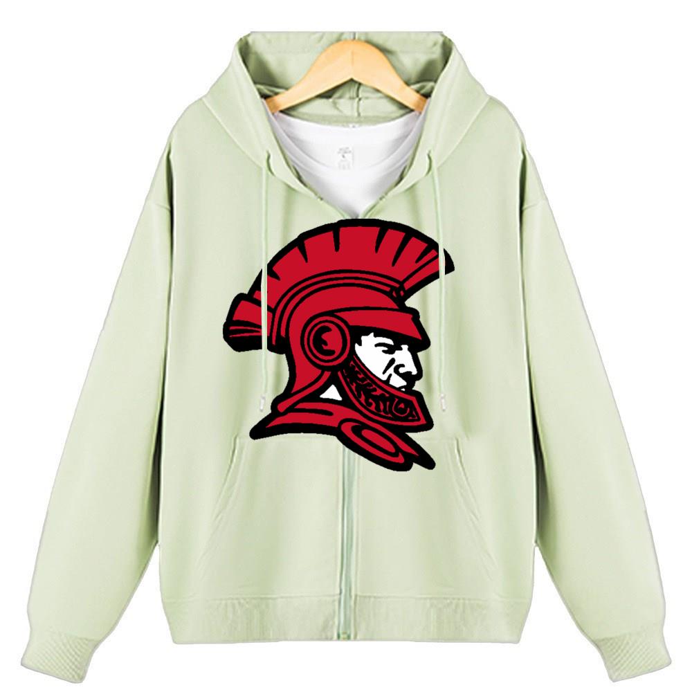 [Personalized] Emoji. Zip-up Hoodie Unisex  1/2 DTG print 