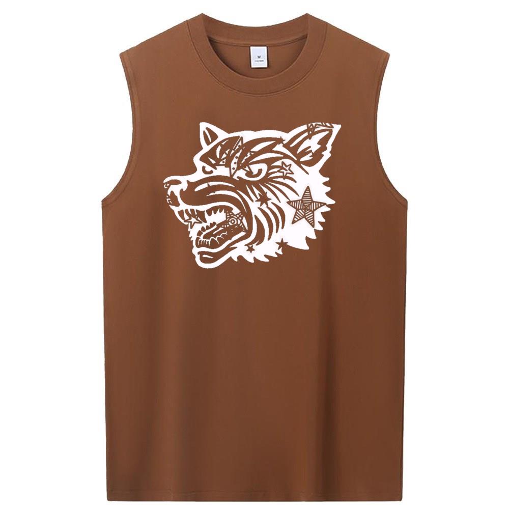 [Personalized] Emoji. cotton Sleeveless t-shirts 1/2 DTG print  Unisex