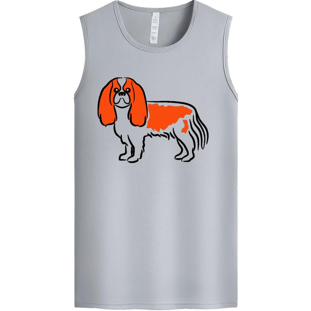 [Personalized] Emoji. quick-dry Sleeveless  1/2 DTG print   Unisex