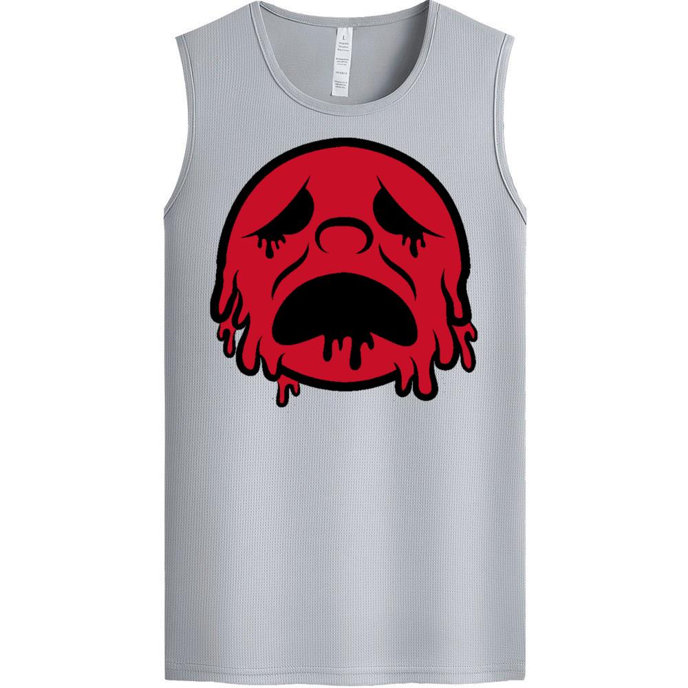 [Personalized] Emoji. quick-dry Sleeveless  1/2 DTG print   Unisex