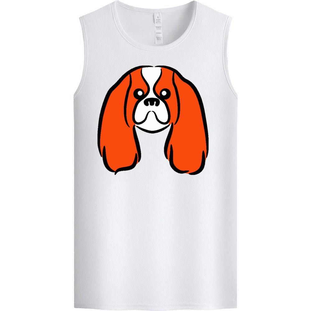 [Personalized] Emoji. quick-dry Sleeveless  1/2 DTG print   Unisex