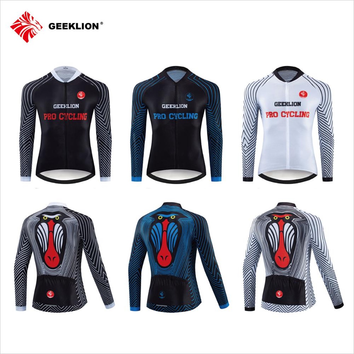 2023 Long Cycling Jersey Cyclist Racing Pro-Fit Bike Jersey MTB Breathable Elastic Cycling Wear