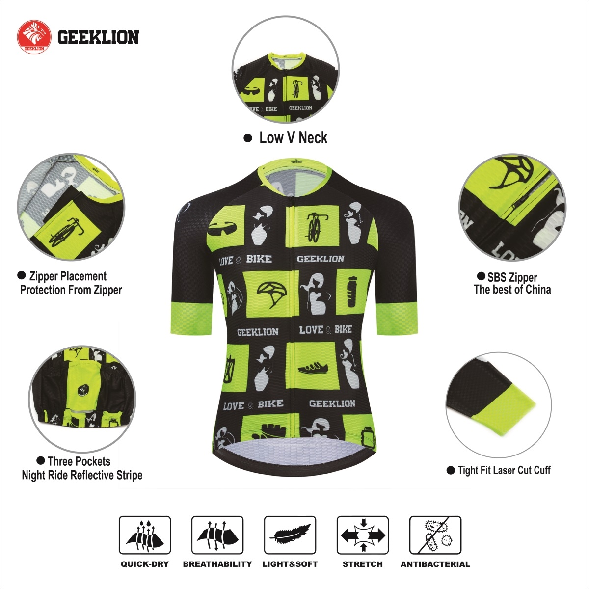 2023 Neon Yellow Short Sleeves Cycling Bib Short Set Breathable Sponge Pad Ciclismo Team PRO MTB Maillot