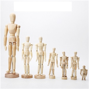 creative Jitterda art wooden man movable joints hand wooden man decoration wooden joint man decoration