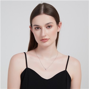 18K Gold Plated Crystal Solitaire 2 Carat (8mm) CZ Dainty Choker Necklace