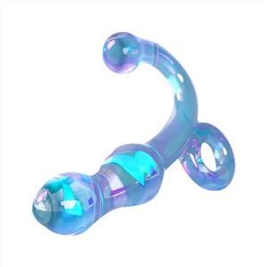 Glass Crystal Prostate Massager G-spot Massage Stick Anal Plug