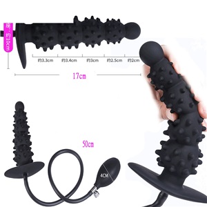 Inflatable Anal Plug Vestibular Dilator Prostate Massager