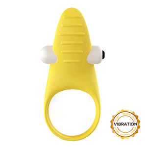 Banana Skin Vibrating Cock Ring Sex Toy For Couples