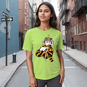 exxon tiger  DTG pure cotton t-shirts