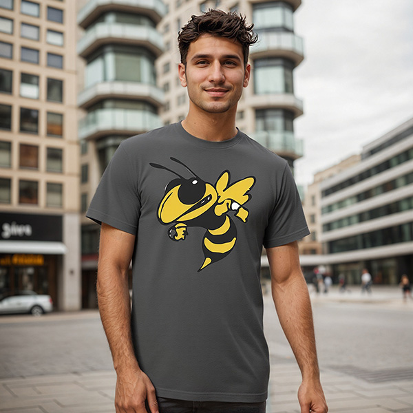 georgia tech ,Anger  Wasp  DTG pure cotton t-shirts