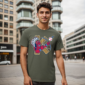 Kinston Indians  DTG pure cotton t-shirts
