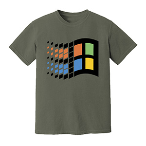 windows   DTG pure cotton t-shirts