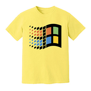 windows   DTG pure cotton t-shirts