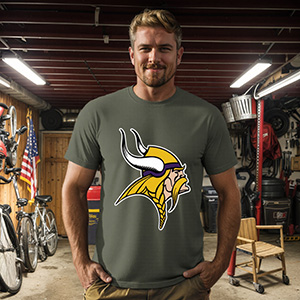 Minnesota Vikings  DTG pure cotton t-shirts