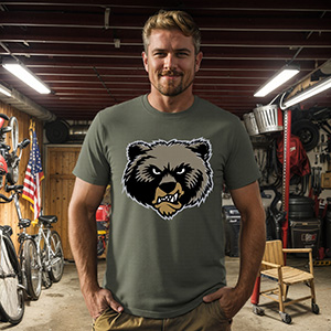 Bear  DTG pure cotton t-shirts